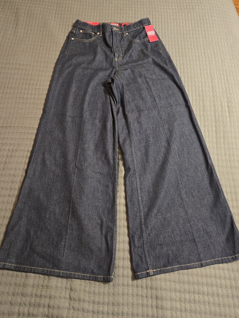 SPANXsupersmooth Authentic 360 Dark Indigo Lightweight Super Wide-Leg Jeans - Picture 5 of 7